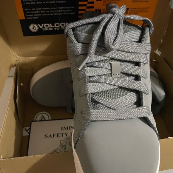 Volcom EH Comp Toe Sneakers Work Shoes, Stone - Picture 6 of 7